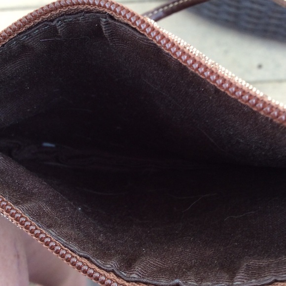 Coach wristlet brown suede trim - Picture 5 of 5