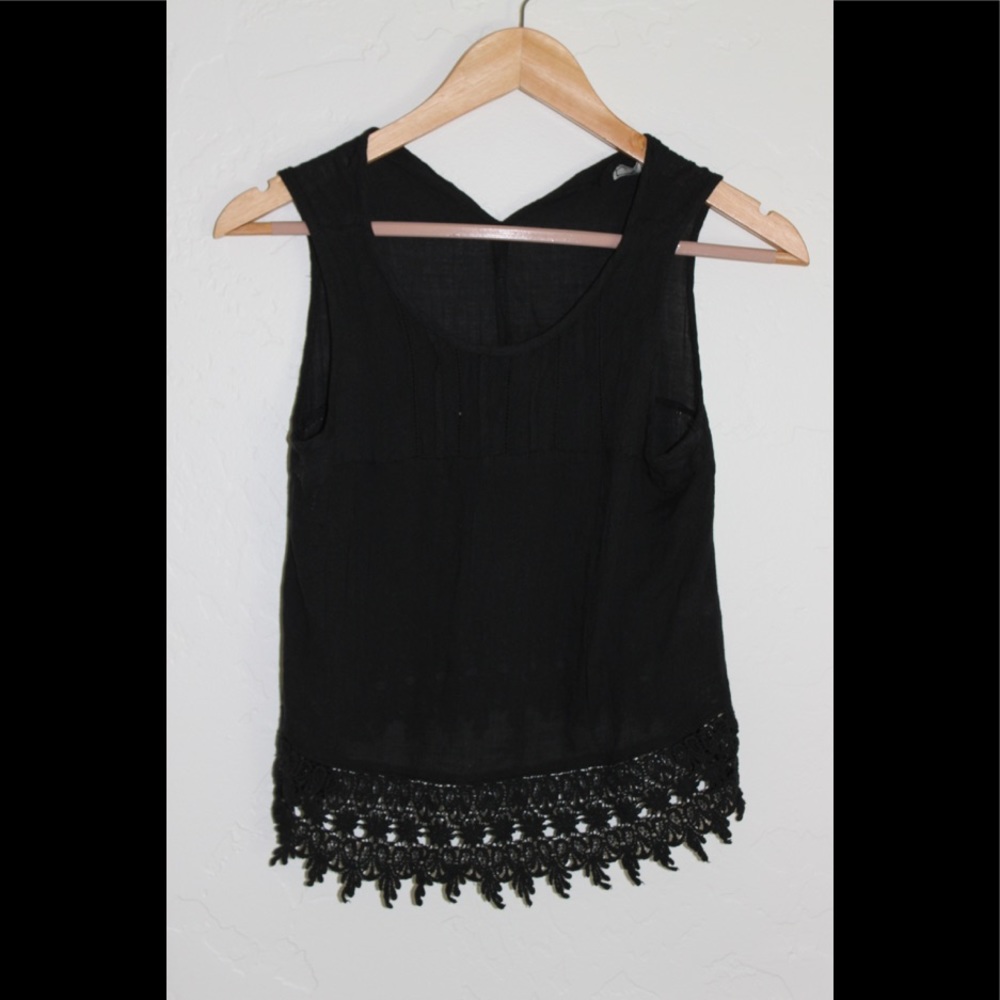 Black Crotchet Blouse
