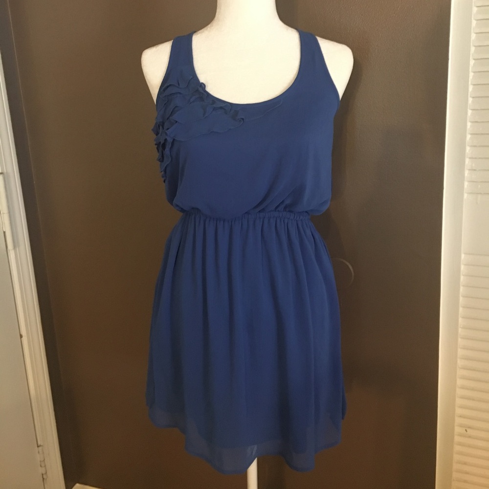 Navy Sundress with Ruffle Detail