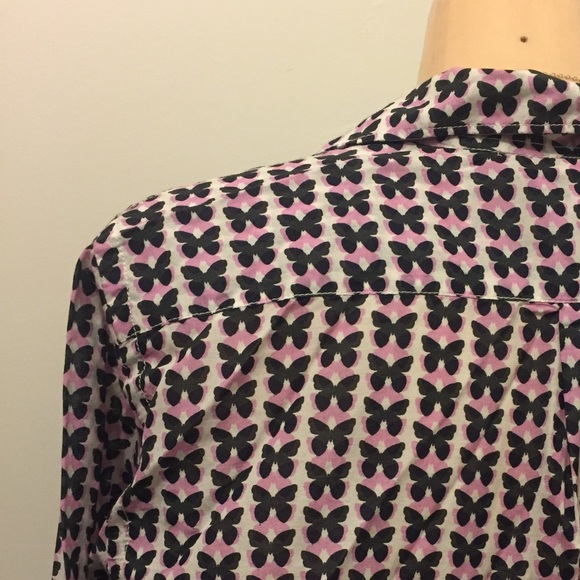 GAP Button Up Shirt Butterflies Print 💋🦋 - Picture 6 of 7
