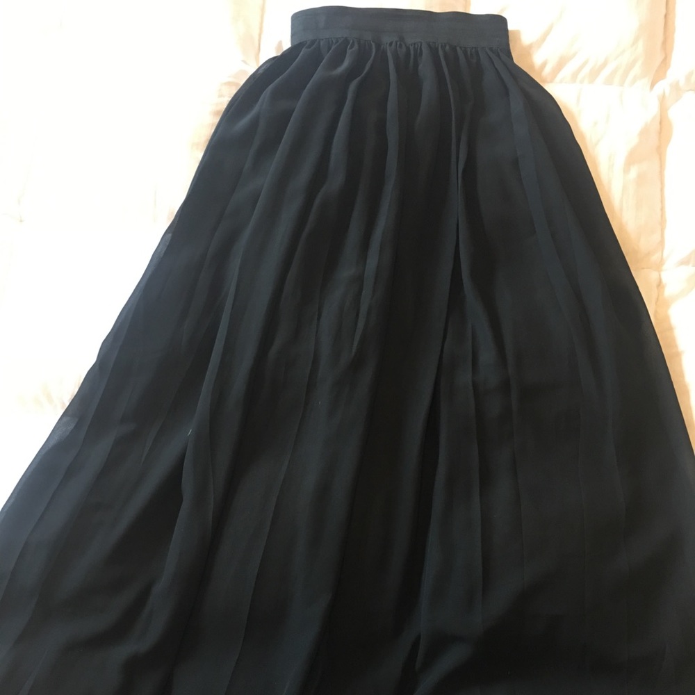 Black maxi skirt