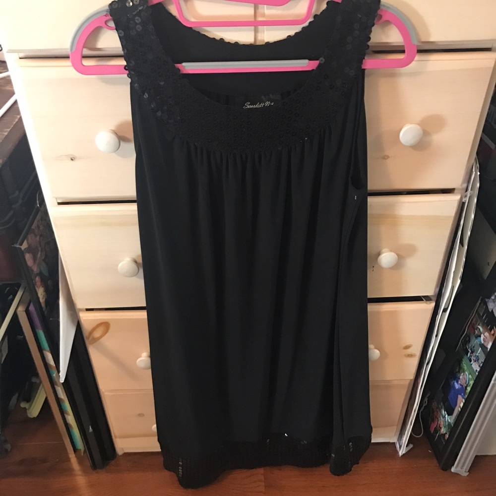 Black dress w sequins