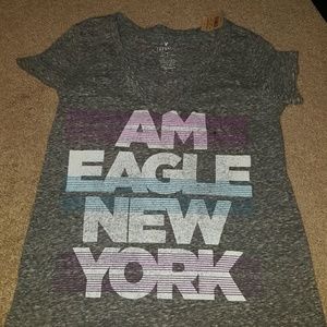 2 American eagle v-neck T's