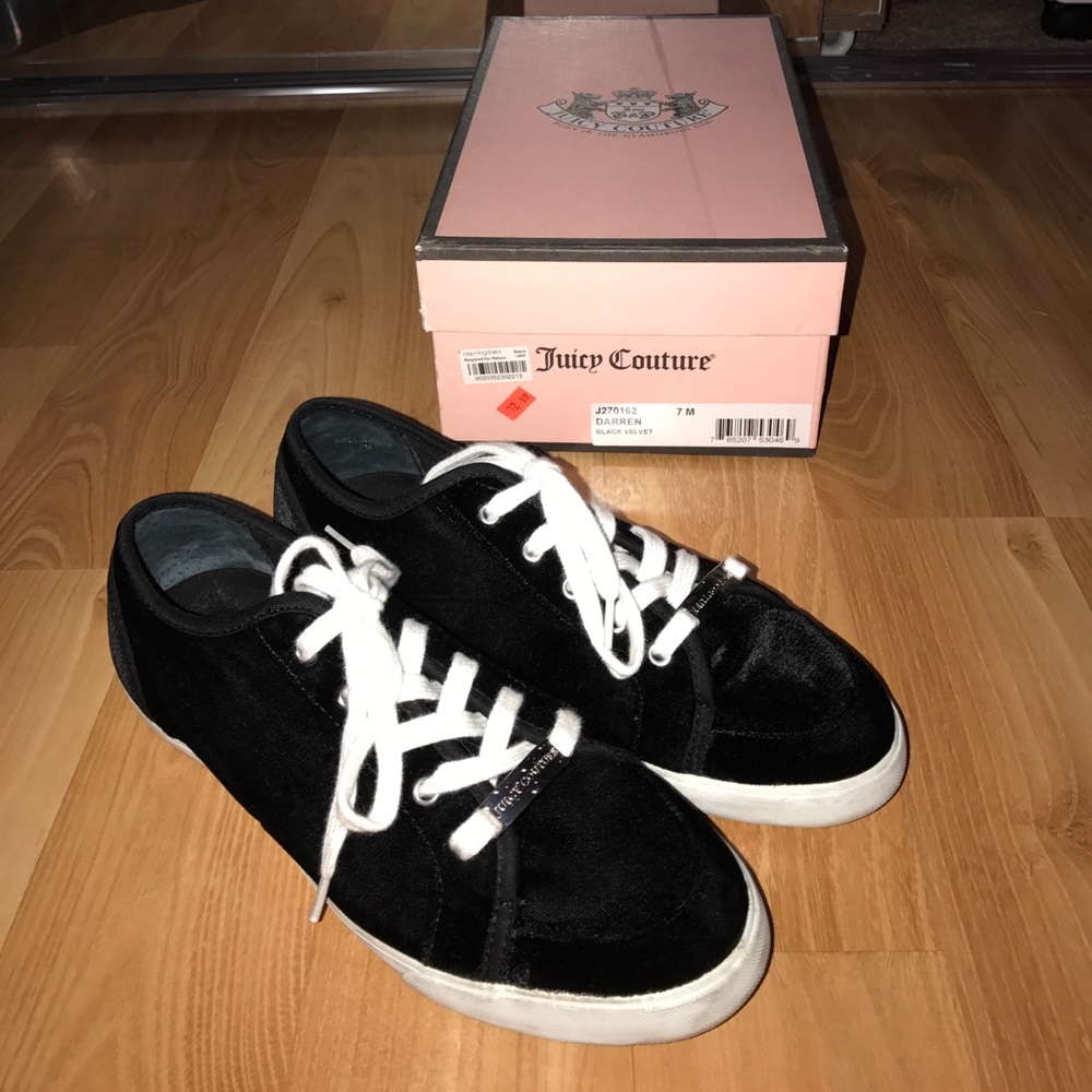 Juicy Couture Black Velvet Sneakers