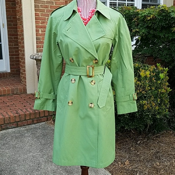 Gallery Jackets & Blazers - Trench Coat Green Trench Coat