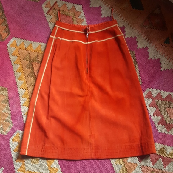 Rare Vintage Bonnie Cashin Leather Skirt - Picture 2 of 3