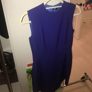 blue dress