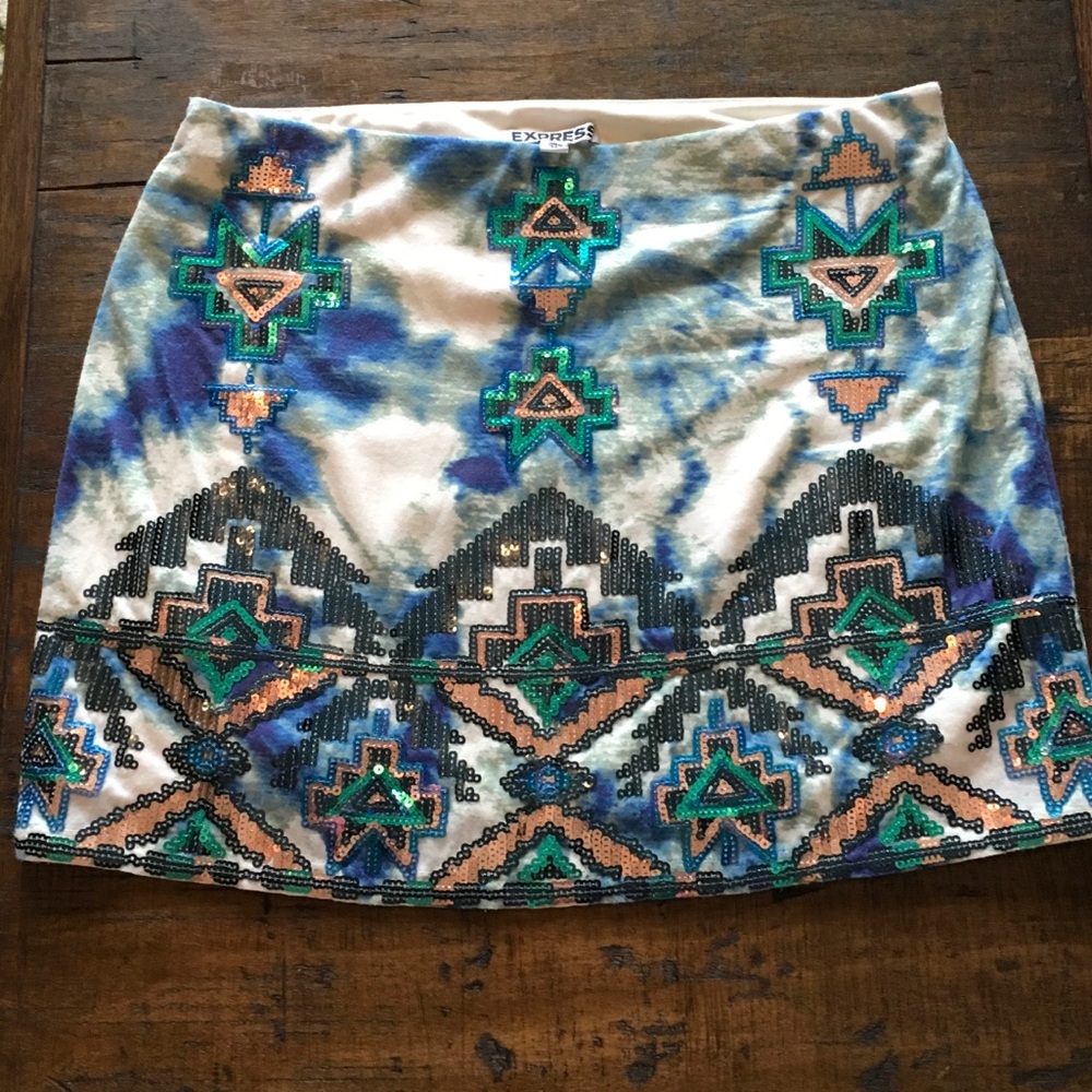 EXPRESS Sequin Mini Skirt. Size XS