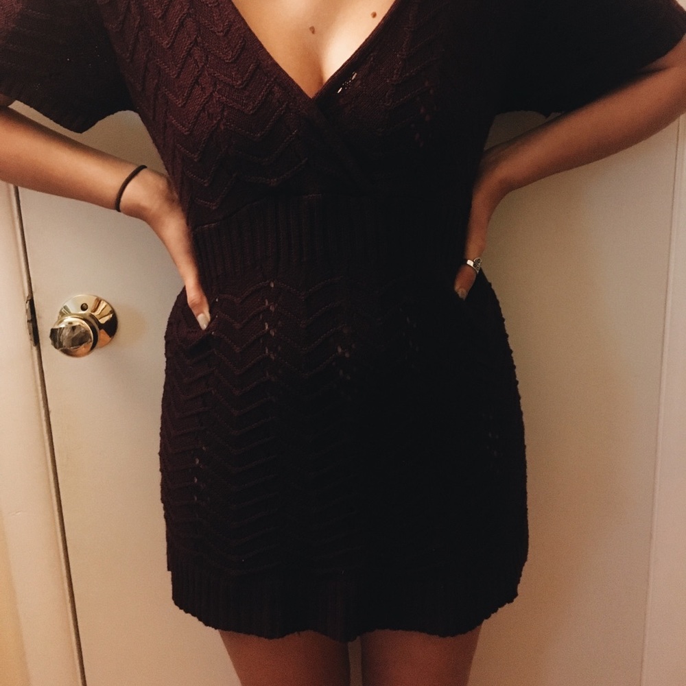 SOLD VINTAGE mini sweater dress