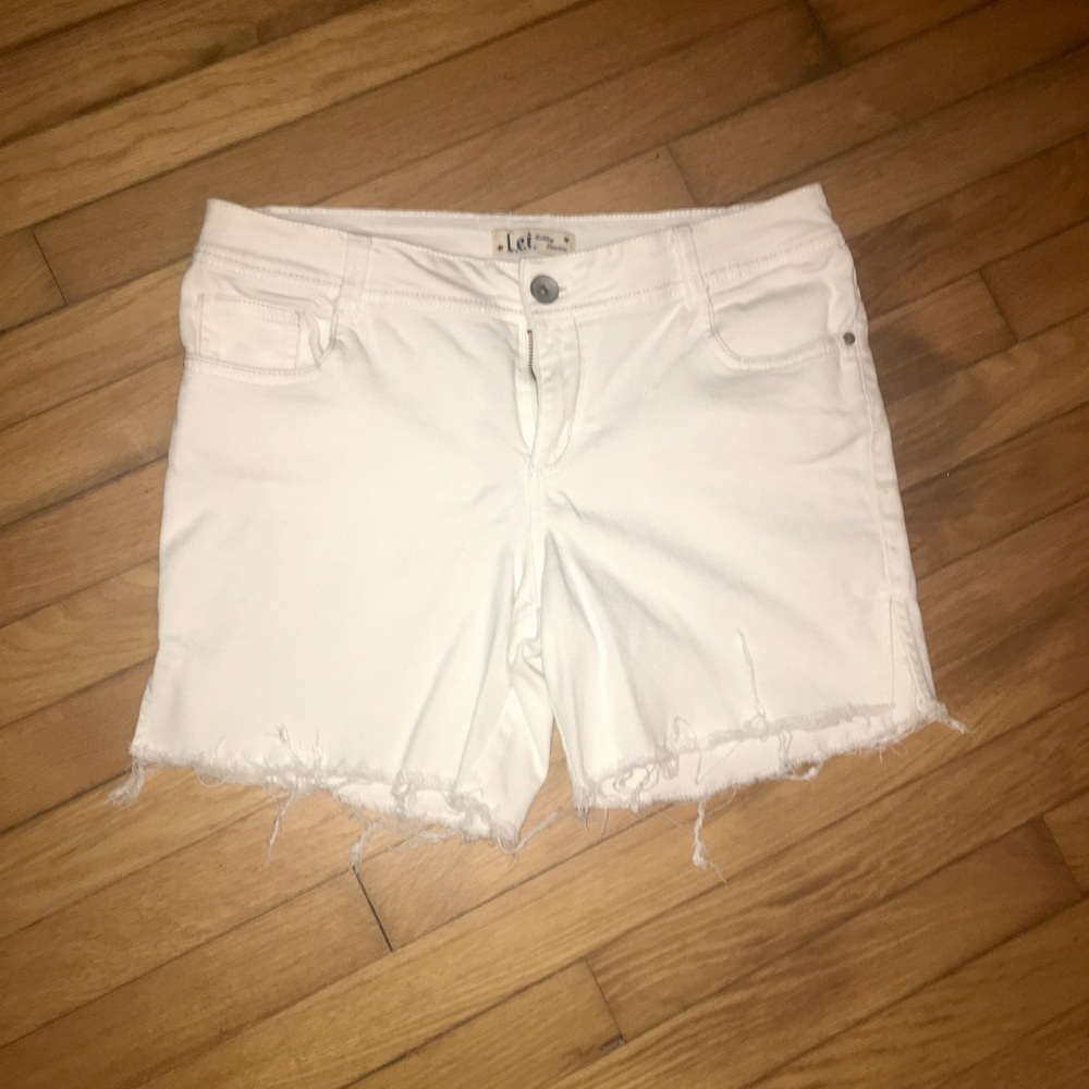 White summer shorts!