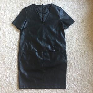 Zara Basic Leatherette Dress