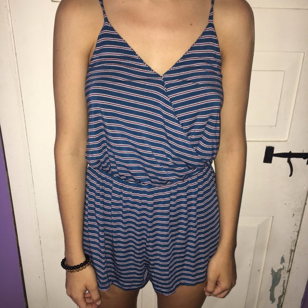 striped romper