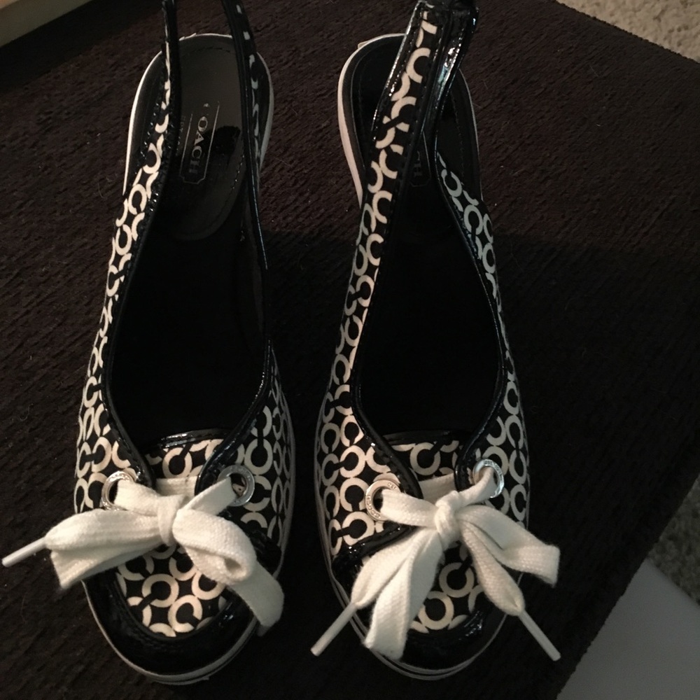 Coach sling back shoes