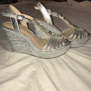 Silver Antonio Melani Wedges
