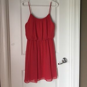 Delia's orange and blue dress