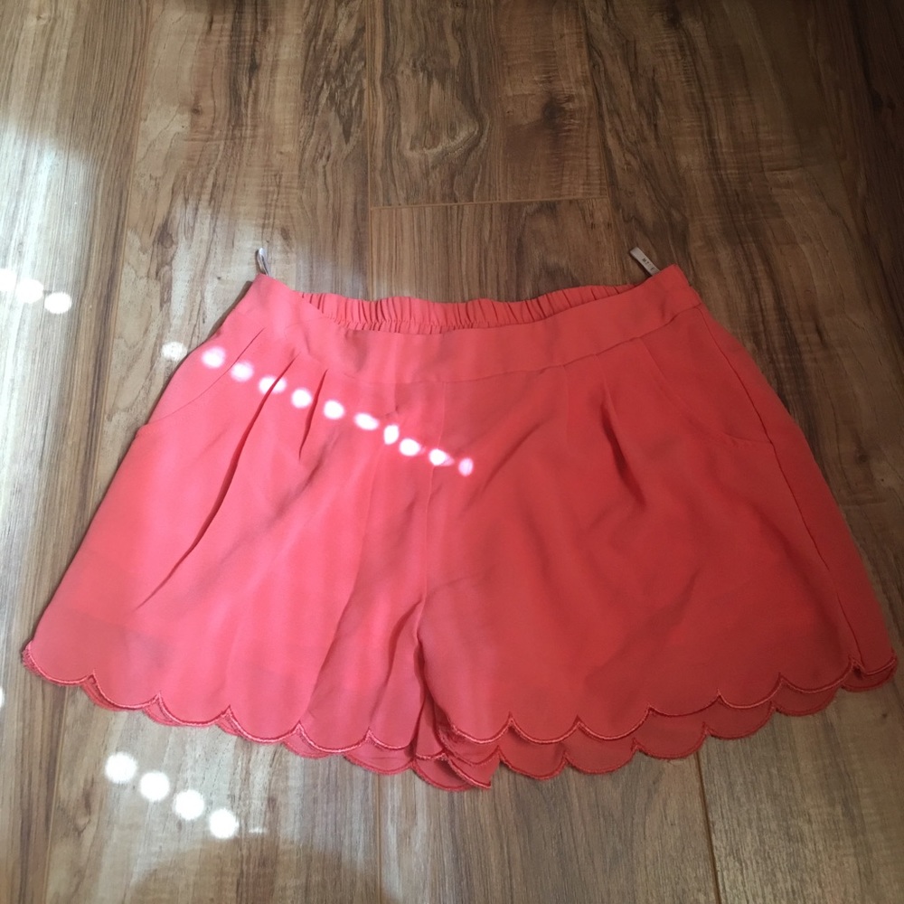 Scalloped shorts