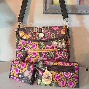 NEW SPARTINA HANDBAG, WALLET & COIN PURSE INCLUDED