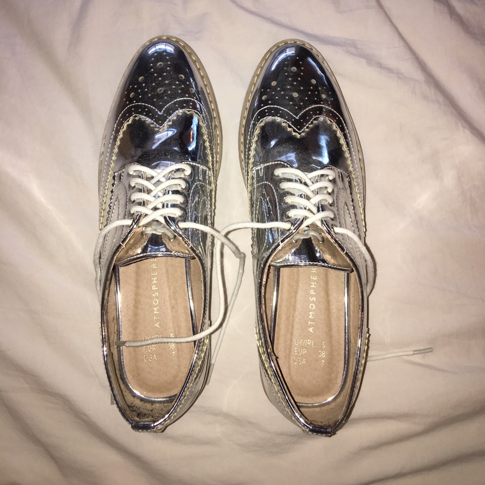 Pair of platform shoes