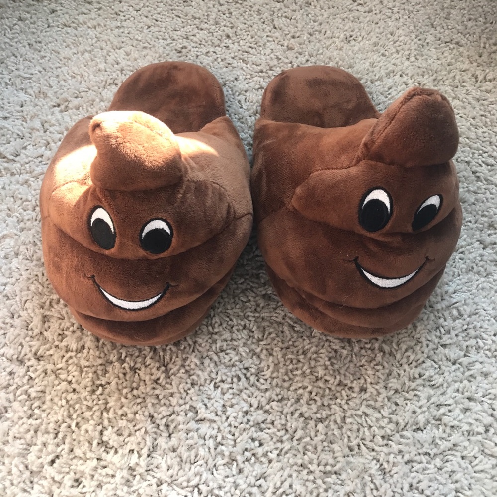 Poop 💩 emoji slippers