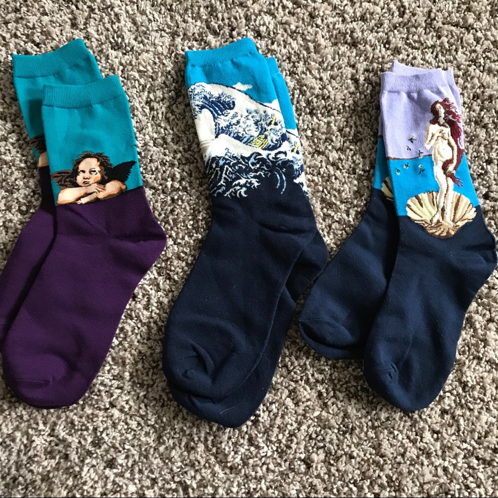 Famous Art Crew Socks (One Size)