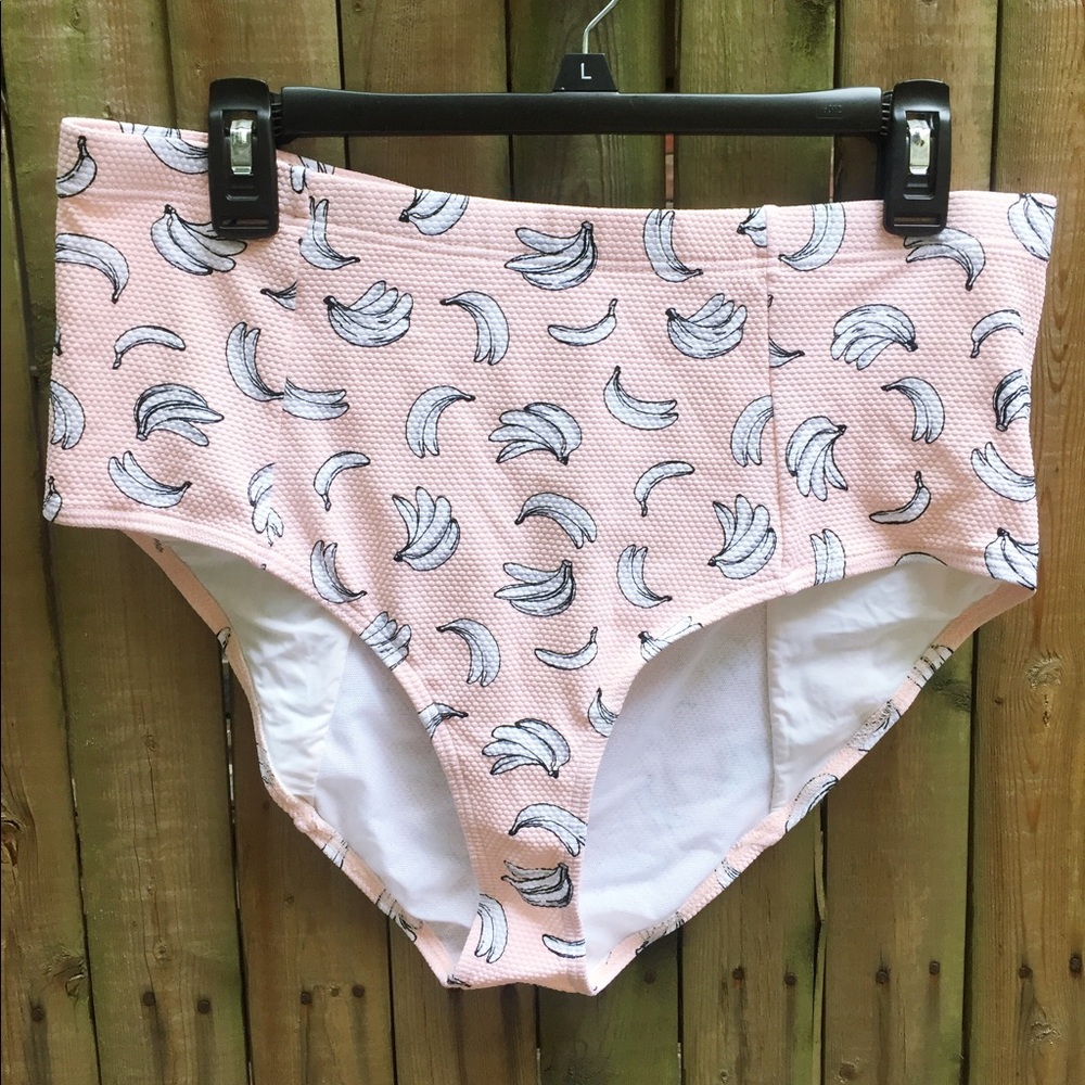 High-Waisted Banana Bikini Bottoms