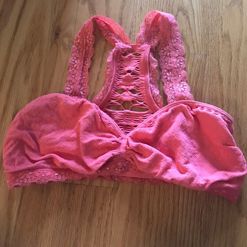 Free people pink bralette