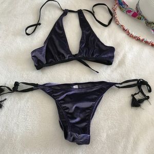 Suede swim set