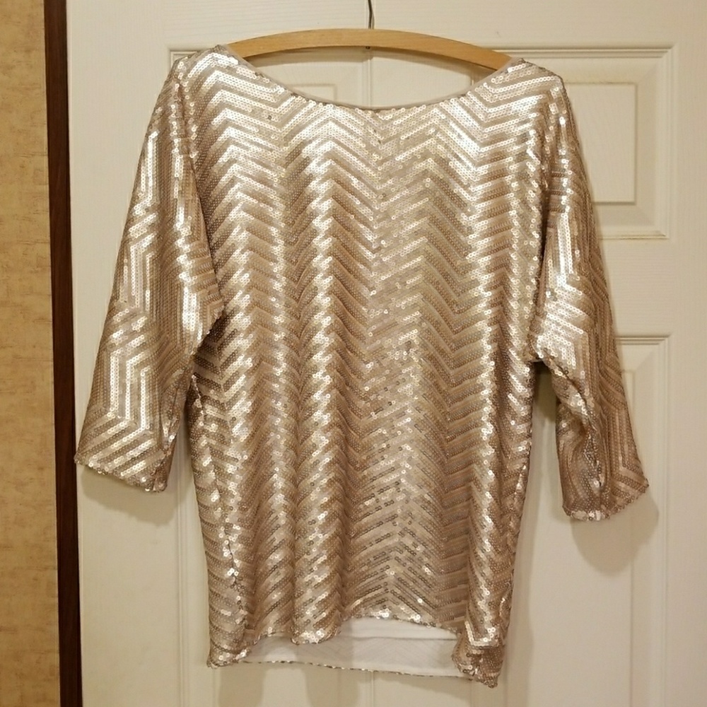 SEQUINED NEW YEAR'S EVE TOP