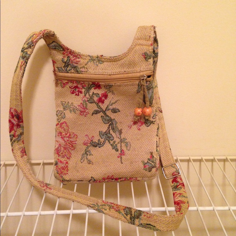 Vintage needle point/crochet bag