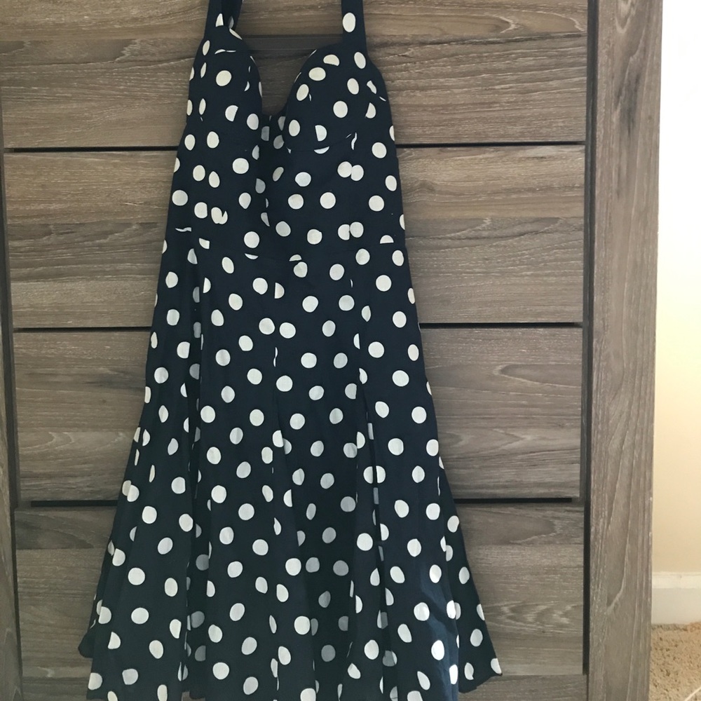 NWT halter polka dotted dress