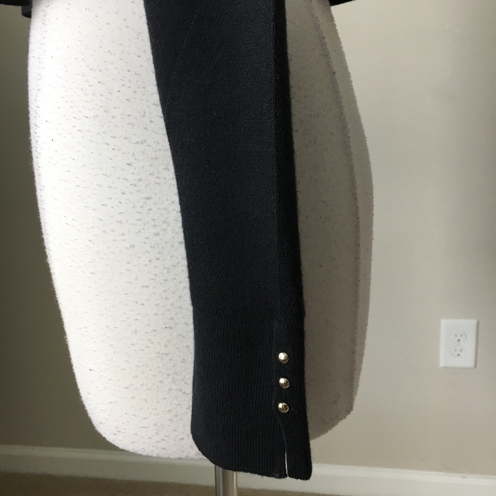 Crop sweater studded shrug bolero cover up - Picture 3 of 5