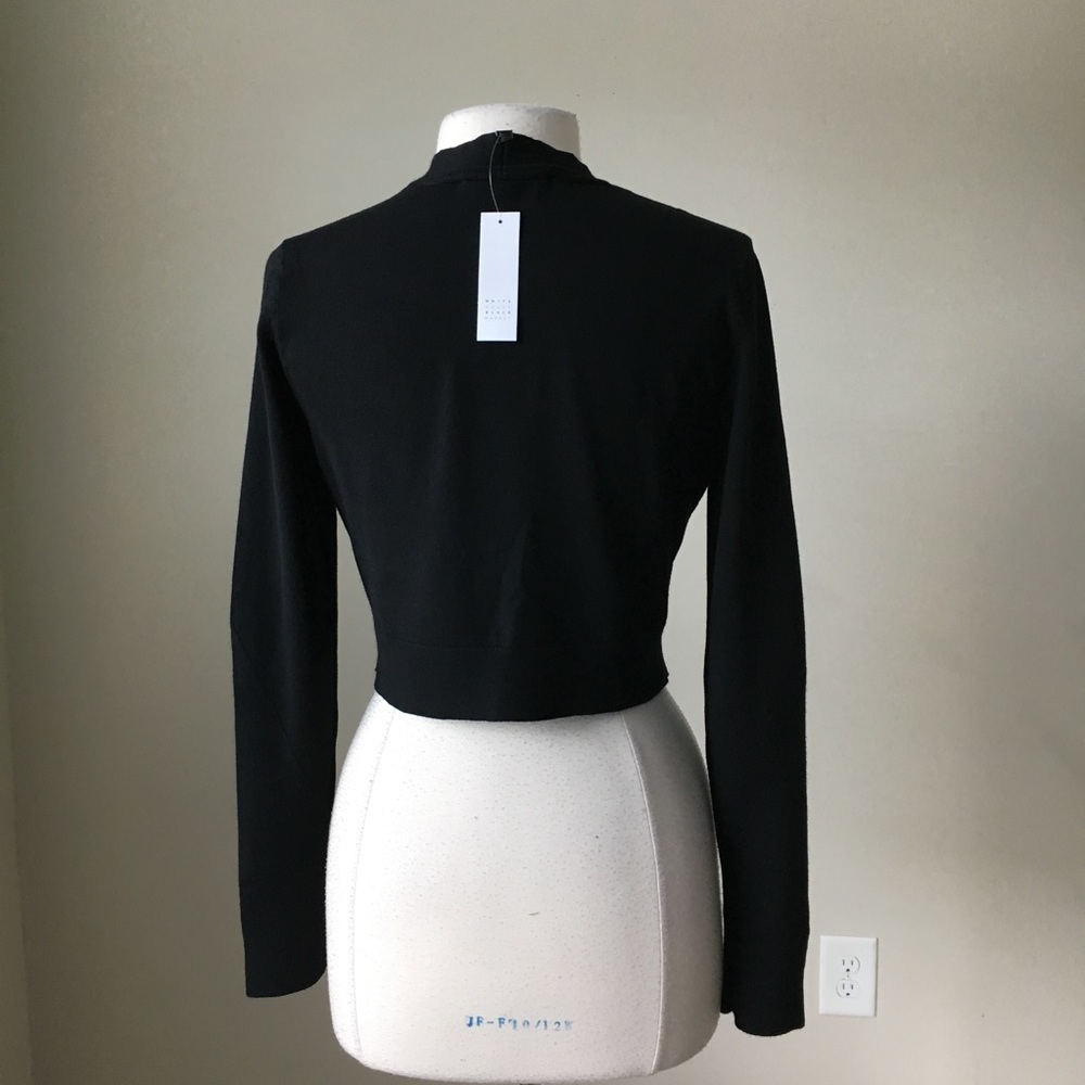 Crop sweater studded shrug bolero cover up - Picture 4 of 5
