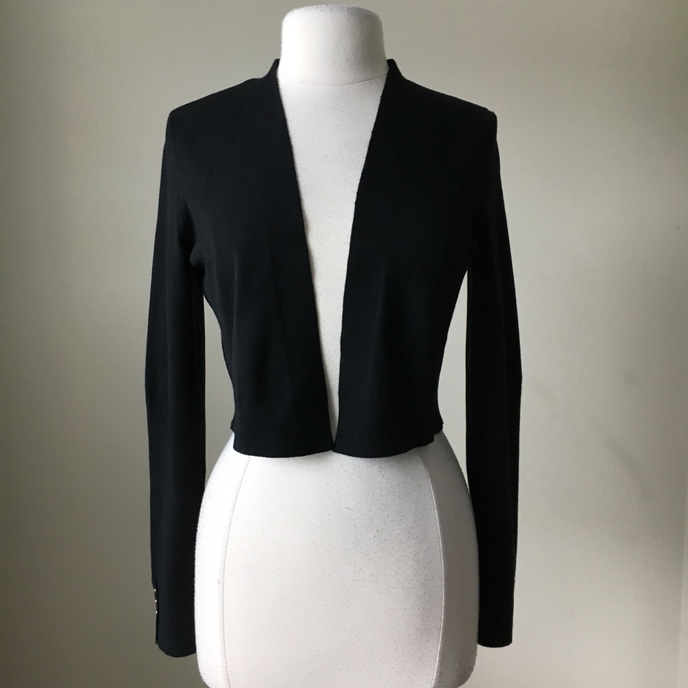 Crop sweater studded shrug bolero cover up - Picture 5 of 5