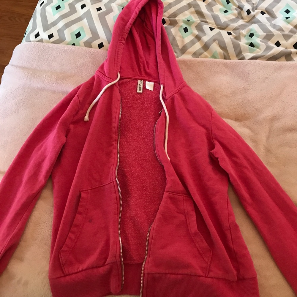 H&M hot pink hoodie