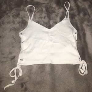 white crop top from Hollister never worn!