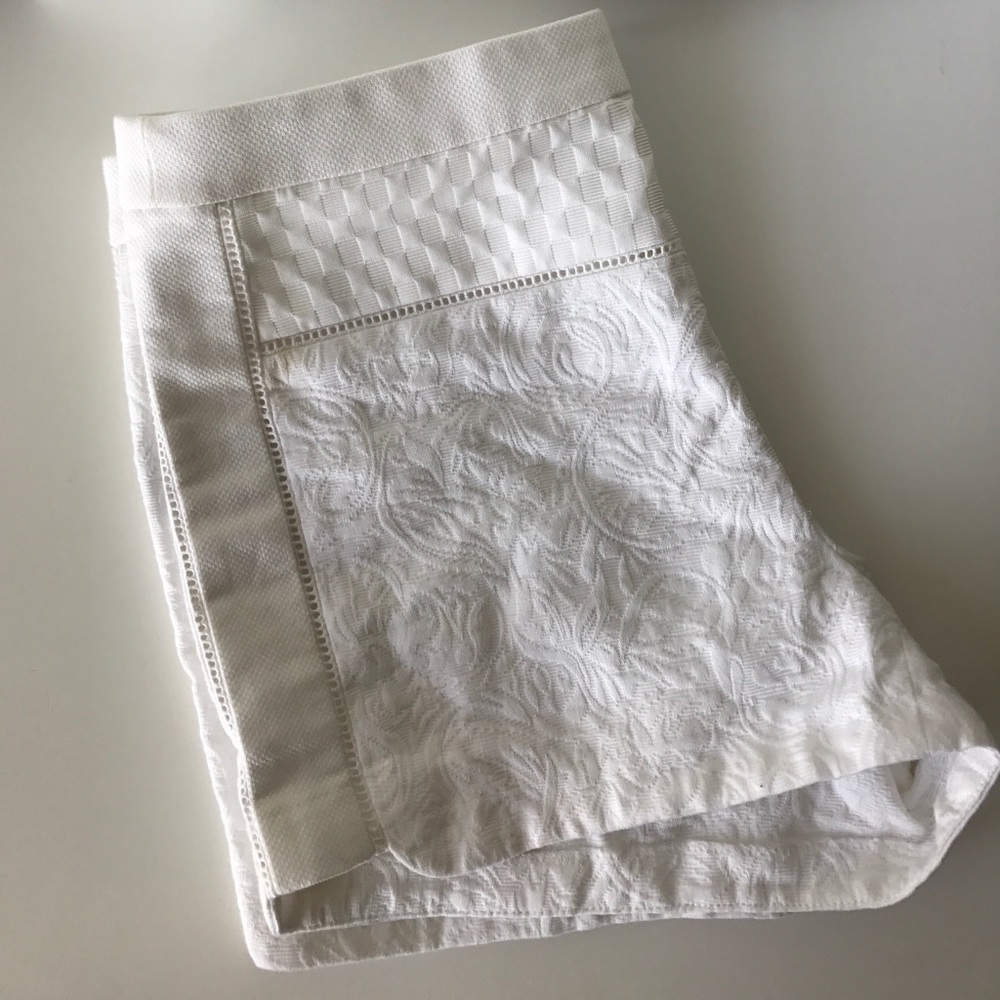 J. Crew Patterned White Shorts