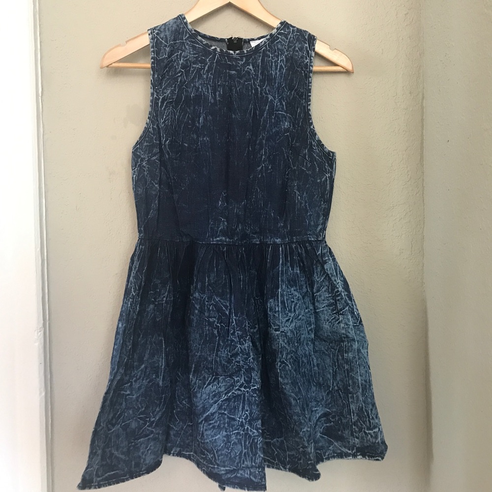 Denim a line dress!