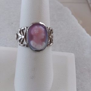 Antique Pink Cameo ring