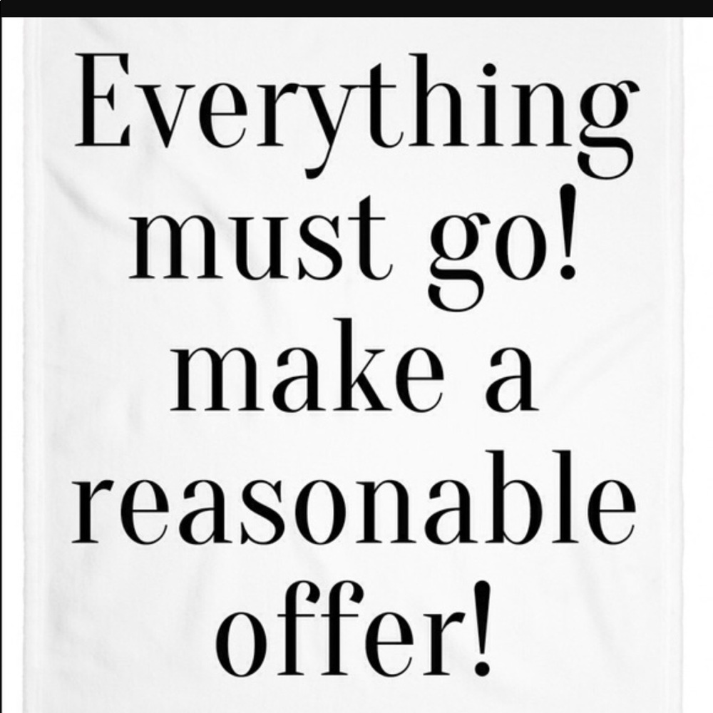 Everything listed is negotiable! Make an offer