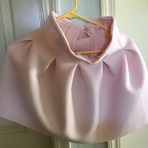 Pastel light peach pink skirt