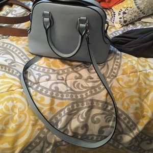 A baby blue purse!