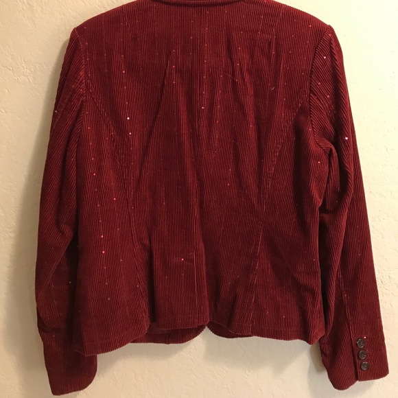 Red sparkle blazer - Picture 4 of 4