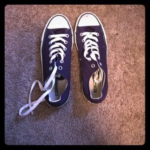 Purple Converse shoes
