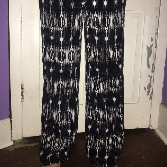 Black and white flow pants - Picture 4 of 4