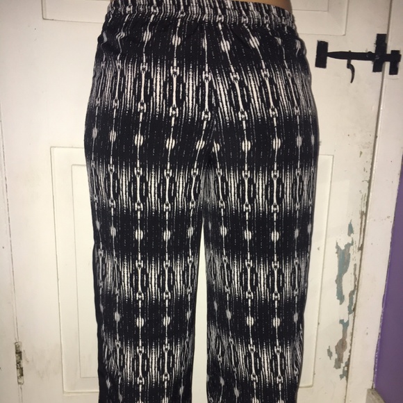 Black and white flow pants - Picture 3 of 4