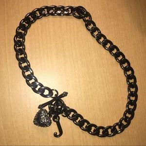 Juicy Couture Black Chain Necklace Choker