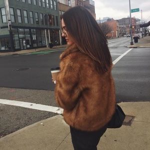A&F Faux Fur Coat