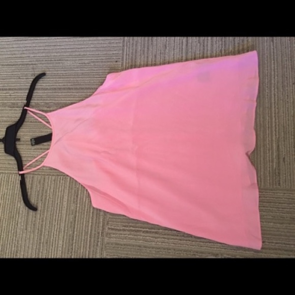 Tibi Silk Halter Top Cami Pink NWT 8 $155