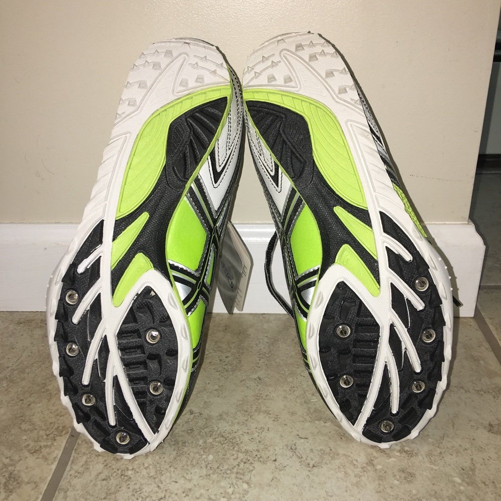 Lime Green/ Neon Yellow Asics Track Spikes