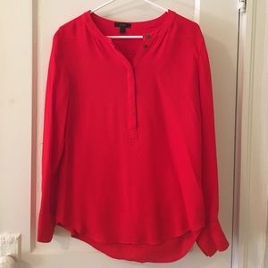 Red J. Crew blouse